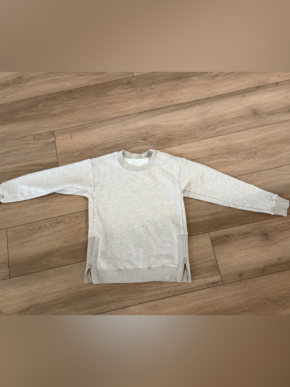 Zella Cream Side-Zip Sweatshirt